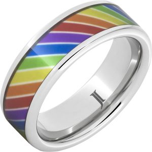 Serinium® Ring with Rainbow Inlay