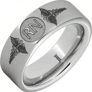 Serinium® Ring With Caduceus - Registered Nurse