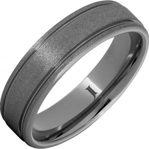 Rugged Tungsten™ Ring with Stone Finish