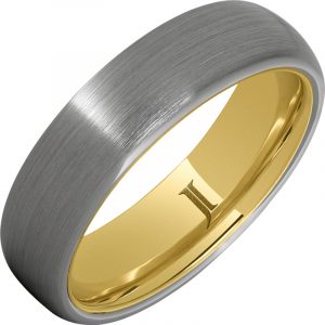 Hidden Gold™ Rugged Tungsten™ Satin Finish Ring