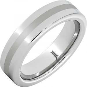 Serinium® Ring with Satin Finish Center