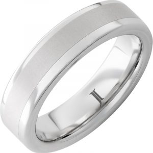 Serinium® Ring with Satin Finish Center