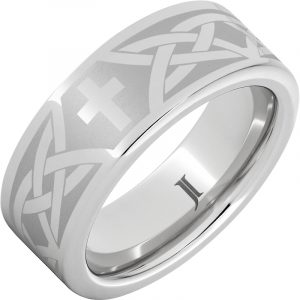 Serinium® Christian Cross and Knot Ring