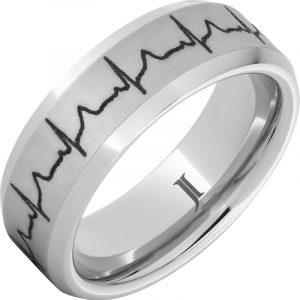 Heartbeat - Serinium® Custom Engraved Ring