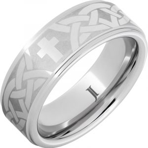 Serinium® Christian Cross and Knot Ring