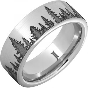 Serinium® Forest Scene Ring with Satin Finish