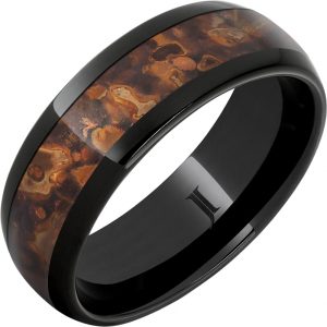 Black Diamond Ceramic™ Ring With Distressed Copper Inlay